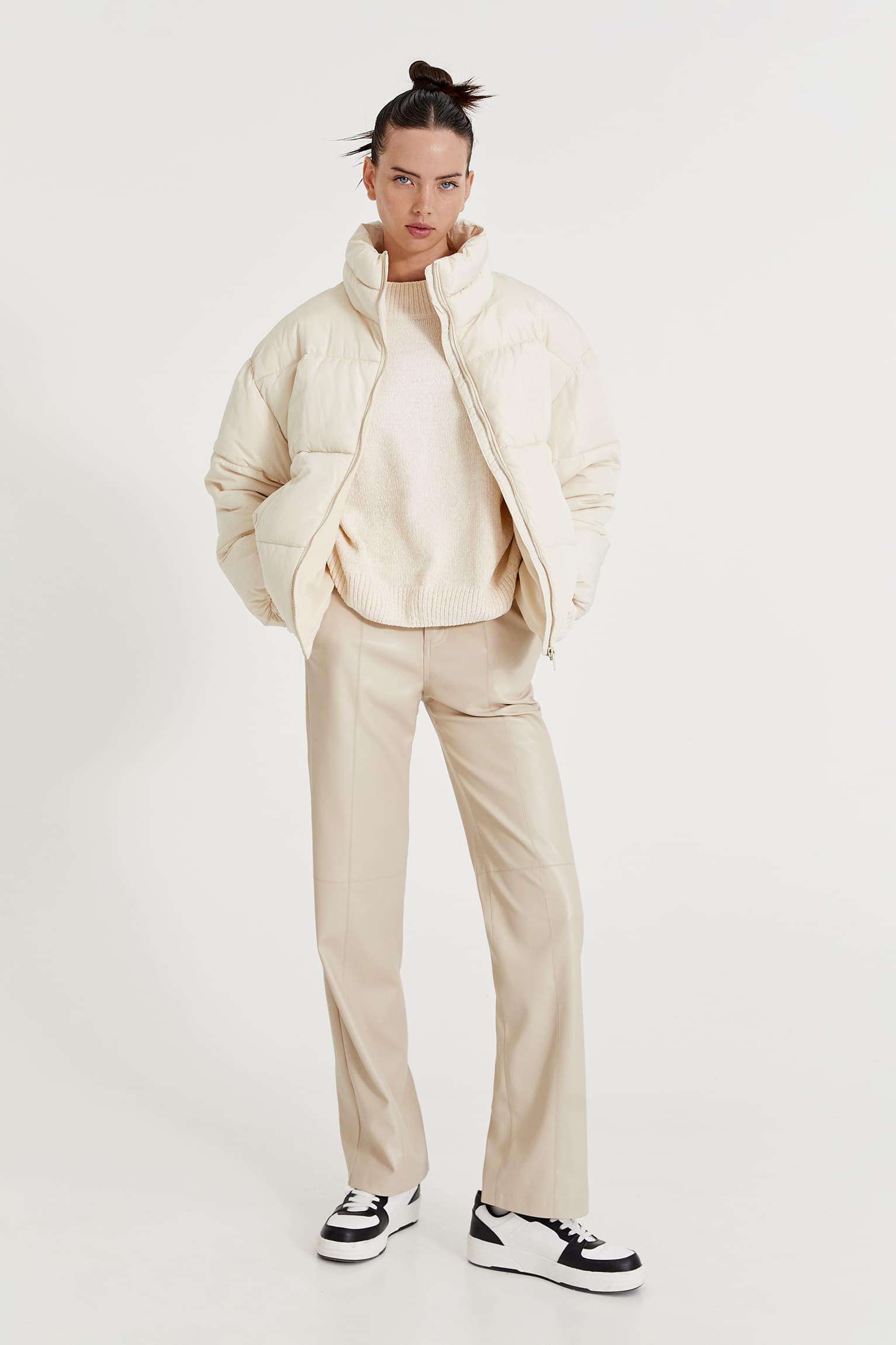 Basic High-Neck Puff Jacket - immagine 4