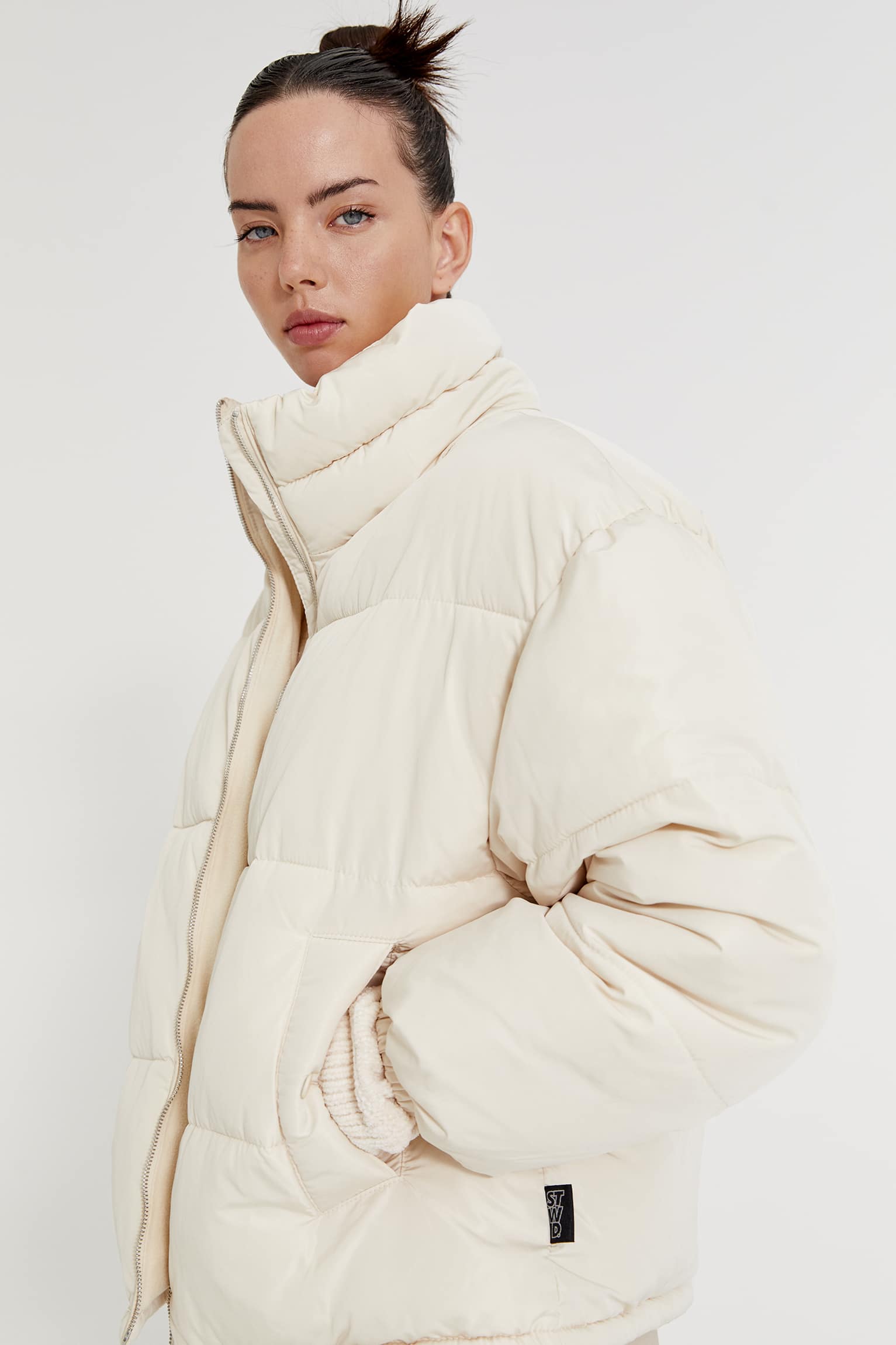 Basic High-Neck Puff Jacket - immagine 5