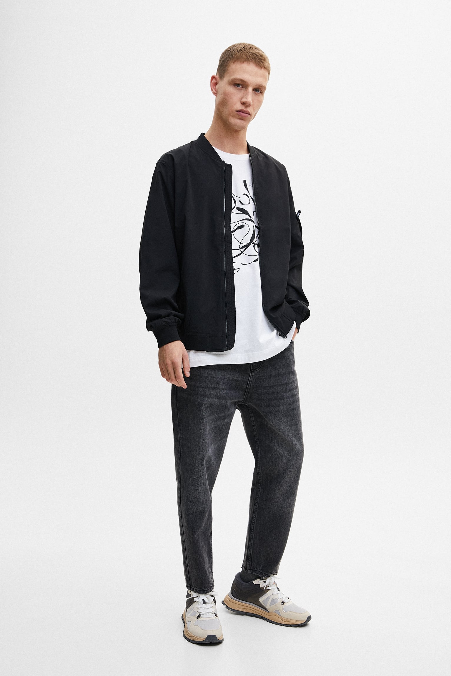 Lightweight Zipped Bomber Jacket - immagine 4